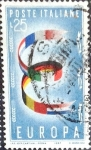 Sellos de Europa - Italia -  Intercambio 0,20 usd 25 l. 1957