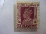 Stamps India -  India Postahge - King, George VI.