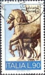 Stamps : Europe : Italy :  Intercambio crxf2 0,20 usd 90 l. 1973