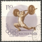 Stamps : Europe : Hungary :  Juegos Olímpicos de Melbourne 1956