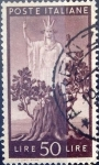 Stamps Italy -  Intercambio 0,20 usd 50 l. 1945