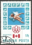 Stamps Hungary -  Juegos Olímpicos de Montreal 1976