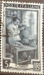 Stamps Italy -  Intercambio 0,20 usd 5 l. 1950