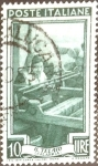 Stamps Italy -  Intercambio 0,20 usd 10 l. 1950