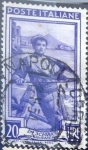 Stamps Italy -  Intercambio 0,20 usd 20 l. 1950