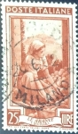 Stamps Italy -  Intercambio 0,20 usd 25 l. 1950