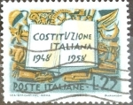 Stamps Italy -  Intercambio 0,20 usd 25 l. 1958