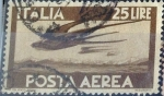 Stamps : Europe : Italy :  Intercambio 0,20 usd 25 l. 1947