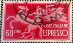 Stamps : Europe : Italy :  Intercambio cr5f 0,20 usd 60 l. 1948