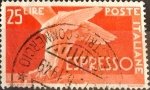 Stamps Italy -  Intercambio 0,20 usd 25 l. 1945