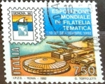 Stamps Italy -  Intercambio cr2f 0,60 usd 750 l. 1992