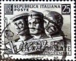 Stamps Italy -  Intercambio 0,20 usd 25 l. 1952