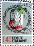 Sellos de Europa - Italia -  Intercambio 0,20 usd 40 l. 1966