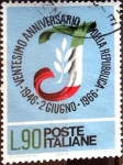 Stamps Italy -  Intercambio cr2f 0,20 usd 90 l. 1966