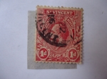 Stamps Saint Vincent and the Grenadines -  King George V. San Vicente y las Granadinas-Colonias Inglesas.