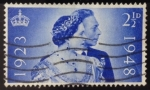Stamps United Kingdom -  George VI ANIVERSARIO BODA