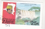 Stamps Republic of the Congo -  cataratas en Zaire