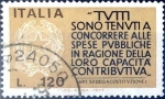 Stamps Italy -  Intercambio 0,20 usd 120 l. 1977
