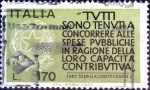 Stamps Italy -  Intercambio 0,20 usd 170 l. 1977