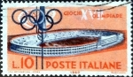 Stamps Italy -  Intercambio m2b 0,20 usd 10 l. 1960