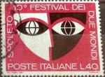 Stamps Italy -  Intercambio 0,20 usd 40 l. 1967