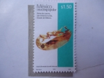 Sellos de America - Mxico -  San Antonio la Isla - Artesanía- Peine de Cuerno.