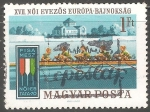 Stamps Hungary -  mujeres en el lago Tata y el castillo de Tata,(remo)