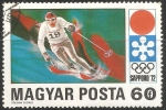 Stamps : Europe : Hungary :  Juegos Olímpicos de Sapporo 1972- Esqui