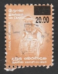 Stamps Sri Lanka -  Tambor, Instrumento musical