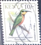 Sellos de Africa - Kenya -  Intercambio 0,55 usd 10 sh. 1993