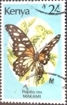 Stamps : Africa : Kenya :  Intercambio m1b 0,75 usd 2 sh. 1988