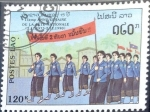 Stamps Laos -  Intercambio 0,50 usd 120 k. 1990