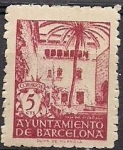 Stamps : Europe : Spain :  patio com palmera
