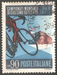 Stamps : Europe : Italy :  Cmpeonato del mundo de ciclismo de estrada