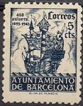 Stamps : Europe : Spain :  barco