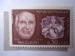 Stamps France -  Paul Claudel 1868-1955