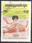 Sellos del Mundo : Asia : Camboya : La Olimpiada de Verano 1984, oficialmente conocida como los Juegos de la XXIII Olimpiada, fue un int