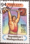 Stamps Madagascar -  Intercambio 0,60 usd 550 fr. 1995