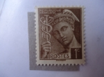 Stamps France -  Dios Mercurio.