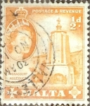 Stamps : Europe : Malta :  Intercambio nf4b 0,20 usd 1/2 p. 1956