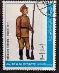 Stamps United Arab Emirates -  batallón femenino 1917 Rusia
