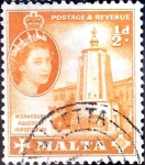 Sellos de Europa - Malta -  Intercambio 0,20 usd 1/2 p.1956
