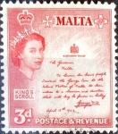 Stamps : Europe : Malta :  Intercambio 0,20 usd 3 p.1956