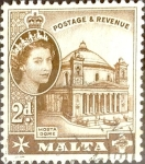 Sellos de Europa - Malta -  Intercambio m2b 0,20 usd 2 p.1956