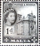Stamps Malta -  Intercambio nf4b 0,20 usd 1 p.1956