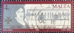 Stamps Malta -  Intercambio 0,30 usd 4 cent. 1990