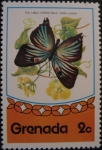 Sellos de America - Granada -  Butterflies