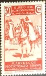 Stamps Spain -  Intercambio cr3f 0,25 usd 30 cent. 1937