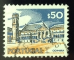 Sellos de Europa - Portugal -  universidad de Coimbra