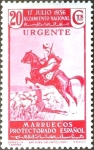 Stamps Spain -  Intercambio crxf2 0,20 usd 20 cent. 1937